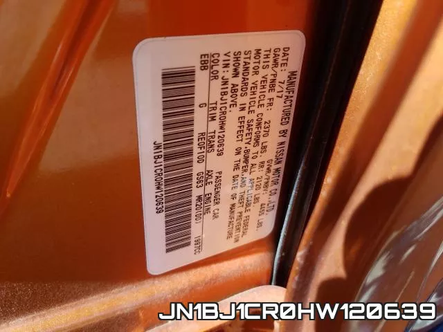 JN1BJ1CR0HW120639 фото 2