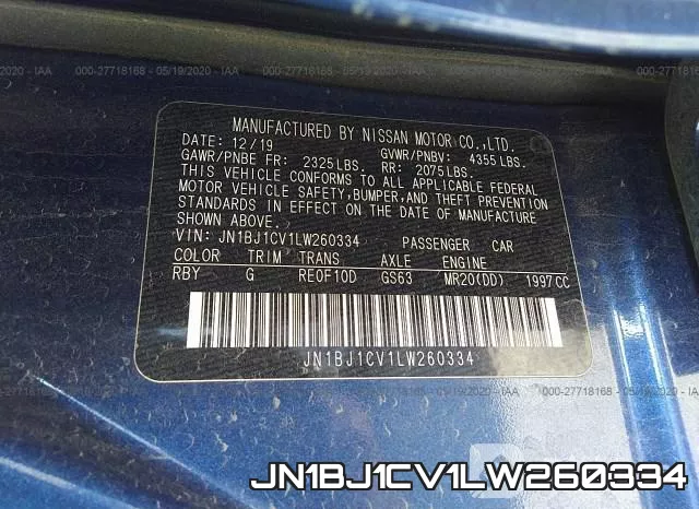 JN1BJ1CV1LW260334 фото 10