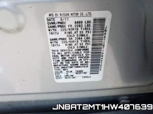 JN8AT2MT1HW407639 фото 2