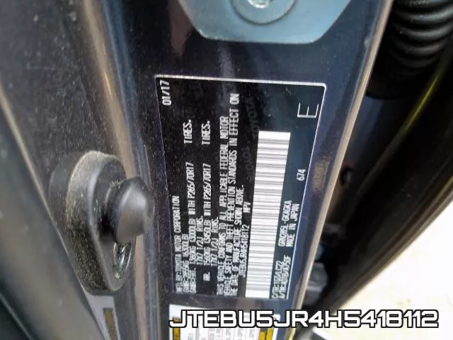 JTEBU5JR4H5418112 фото 2