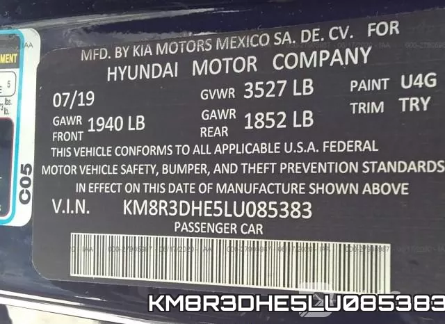 KM8R3DHE5LU085383 фото 9