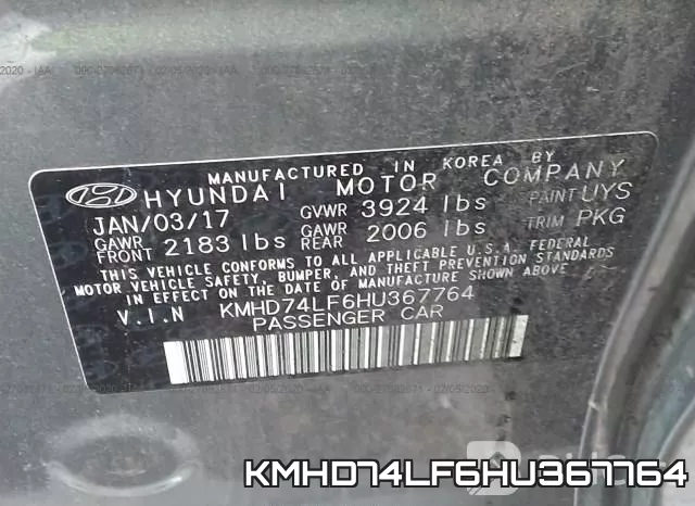 KMHD74LF6HU367764 фото 10