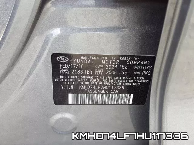 KMHD74LF7HU117336 фото 2