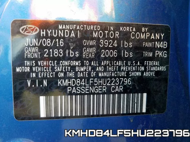 KMHD84LF5HU223796 фото 2
