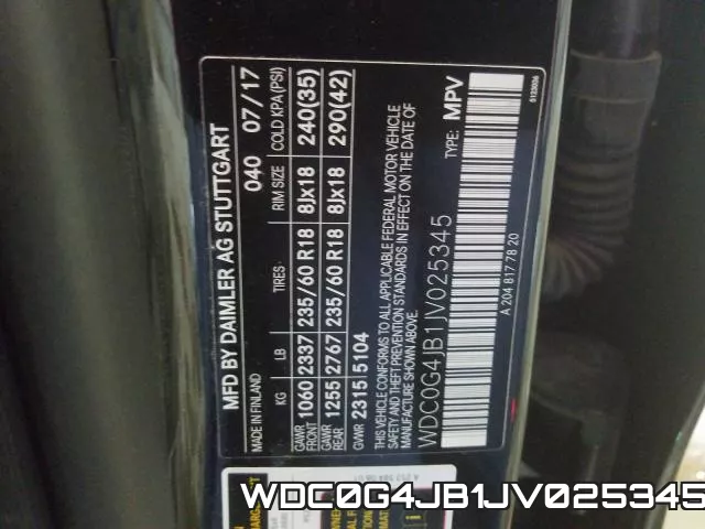 WDC0G4JB1JV025345 фото 2