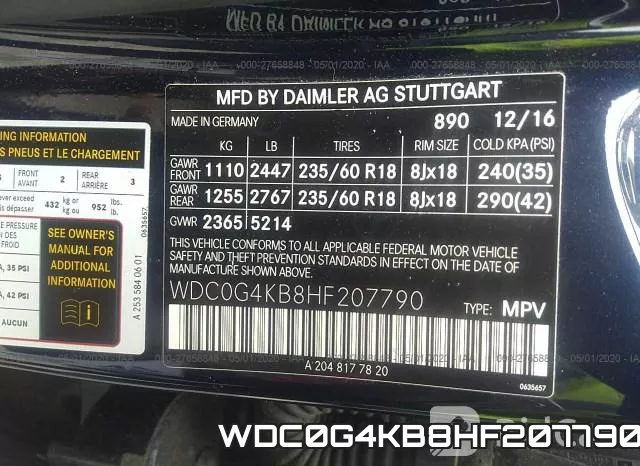 WDC0G4KB8HF207790 фото 10