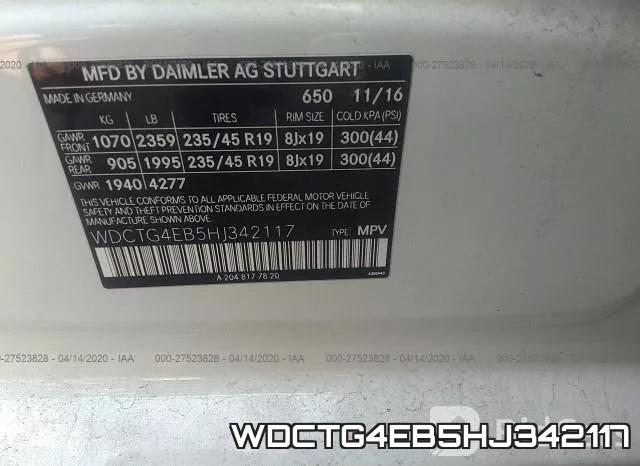 WDCTG4EB5HJ342117 фото 10