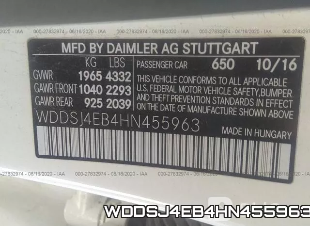WDDSJ4EB4HN455963 фото 10