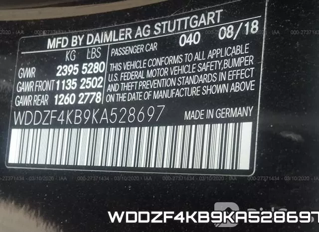WDDZF4KB9KA528697 фото 9