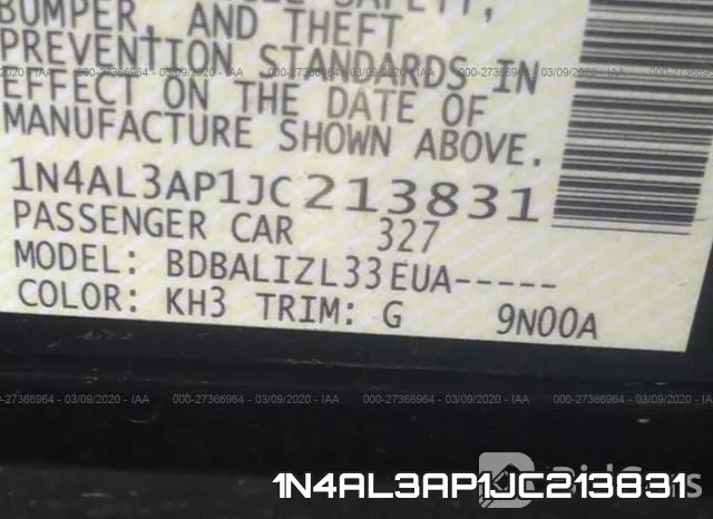 1N4AL3AP1JC213831 фото 10