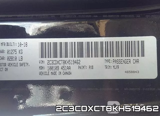 2C3CDXCT8KH519462 фото 10