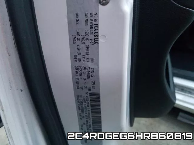 2C4RDGEG6HR860819 фото 2