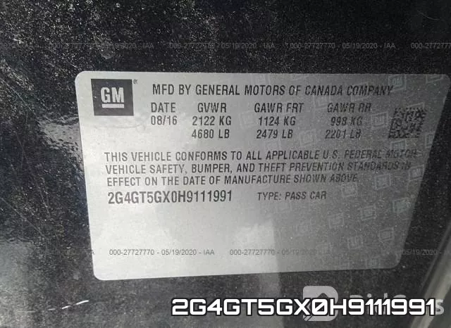 2G4GT5GX0H9111991 фото 10