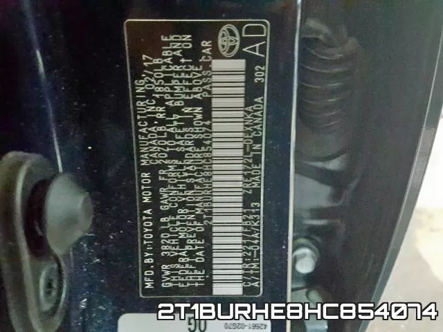 2T1BURHE8HC854074 фото 2