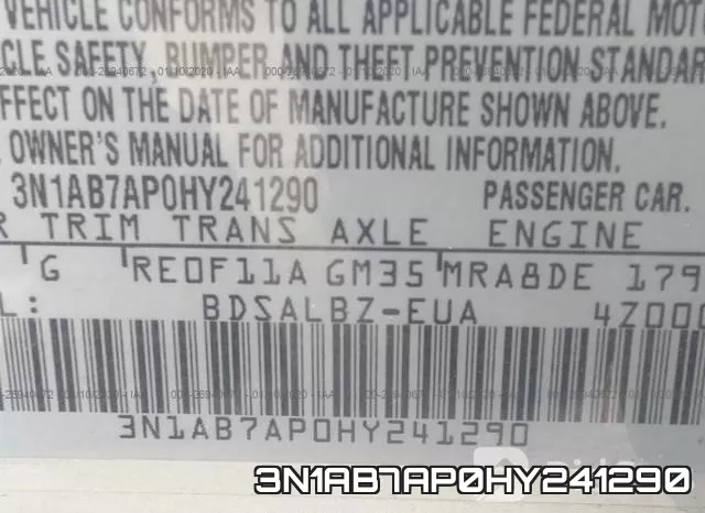 3N1AB7AP0HY241290 фото 10