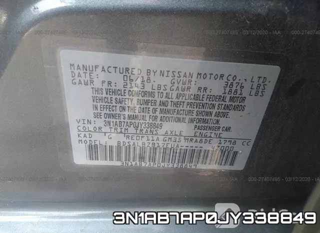 3N1AB7AP0JY338849 фото 10