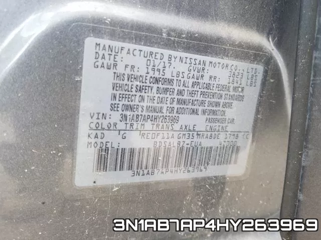 3N1AB7AP4HY263969 фото 2