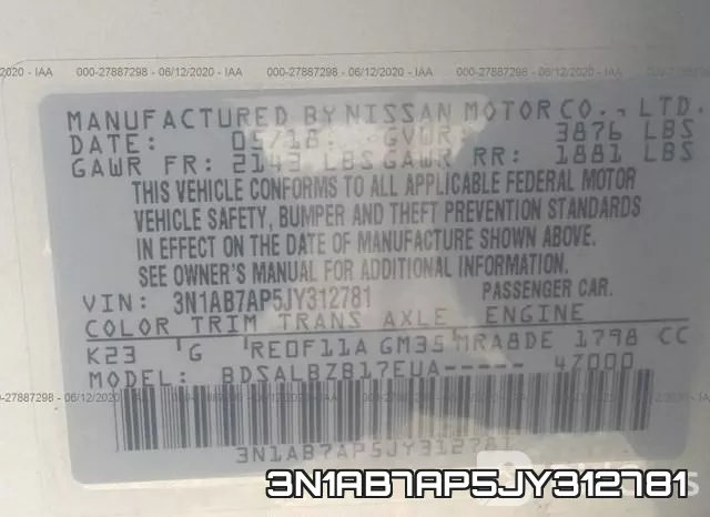 3N1AB7AP5JY312781 фото 10