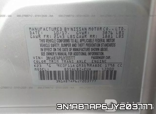 3N1AB7AP6JY203777 фото 10