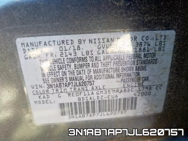 3N1AB7AP7JL620757 фото 2