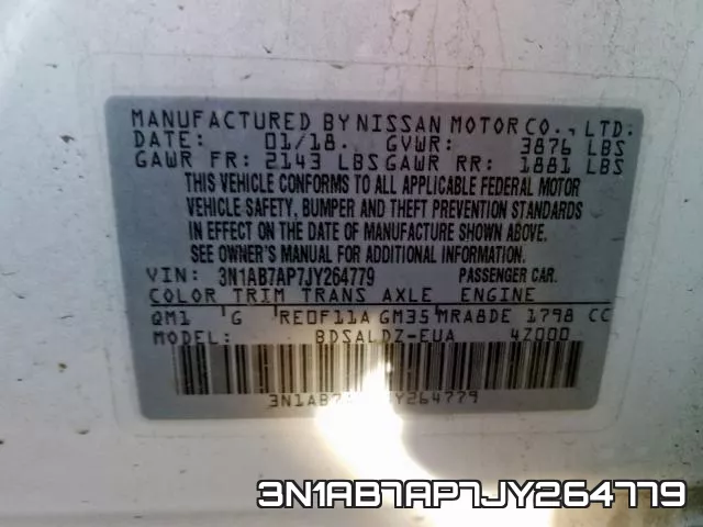 3N1AB7AP7JY264779 фото 2