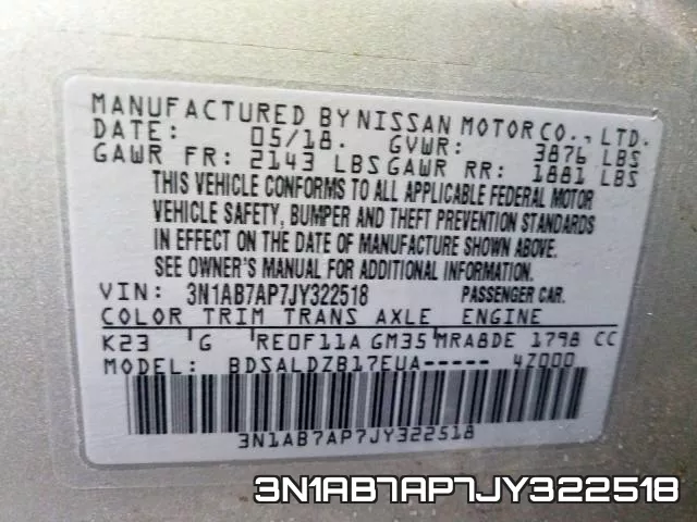 3N1AB7AP7JY322518 фото 2