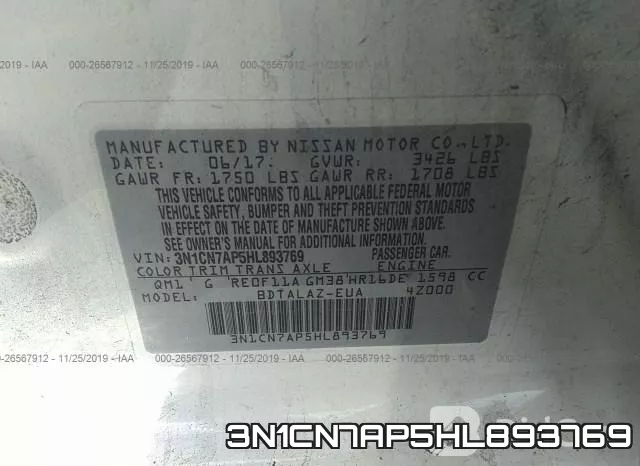 3N1CN7AP5HL893769 фото 10