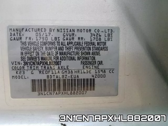 3N1CN7APXHL882007 фото 2