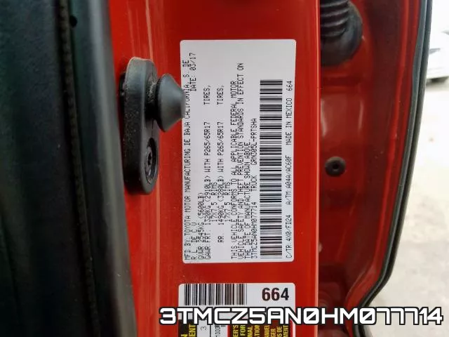 3TMCZ5AN0HM077714 фото 2