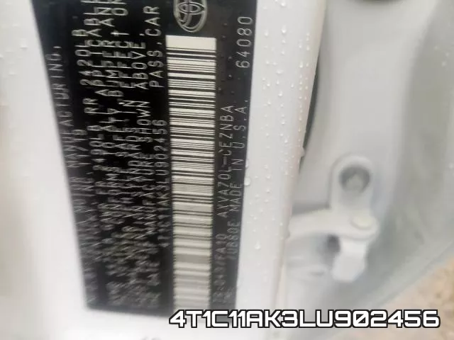 4T1C11AK3LU902456 фото 2