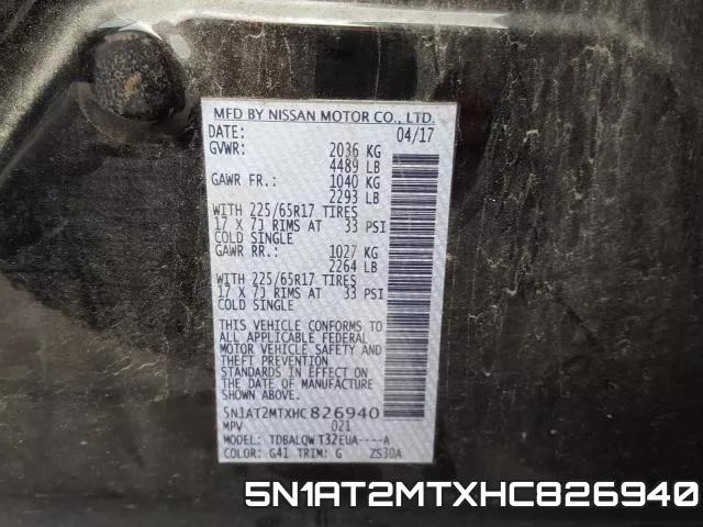 5N1AT2MTXHC826940 фото 2