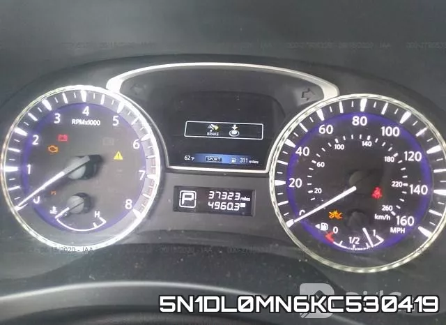 5N1DL0MN6KC530419 фото 8