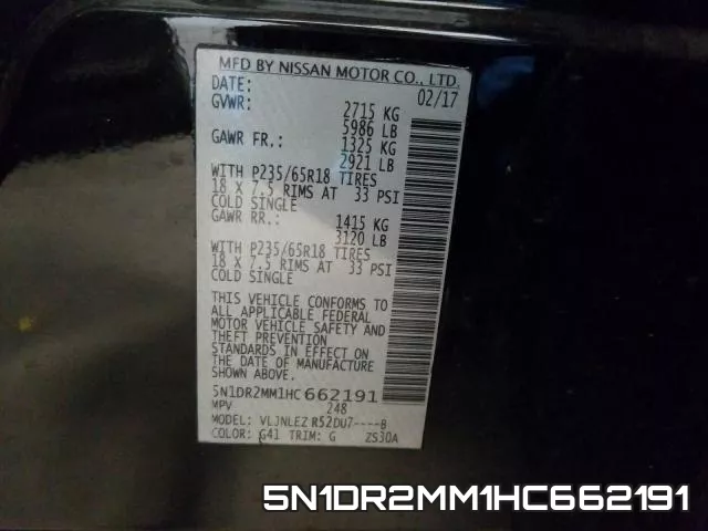 5N1DR2MM1HC662191 фото 2