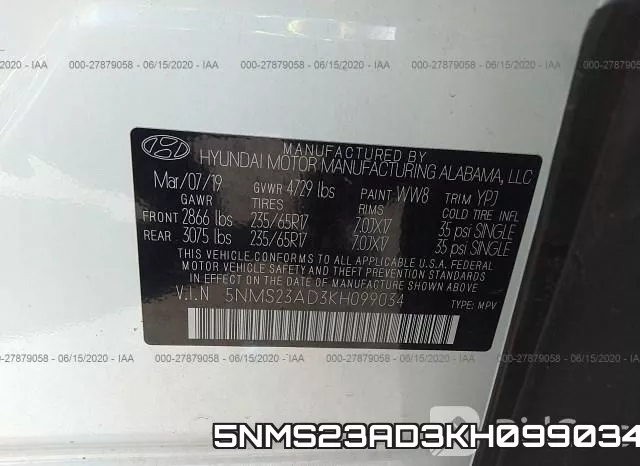 5NMS23AD3KH099034 фото 10