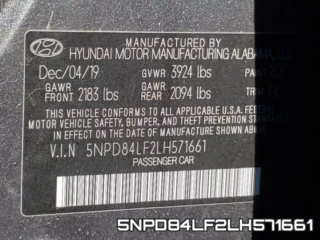 5NPD84LF2LH571661 фото 2