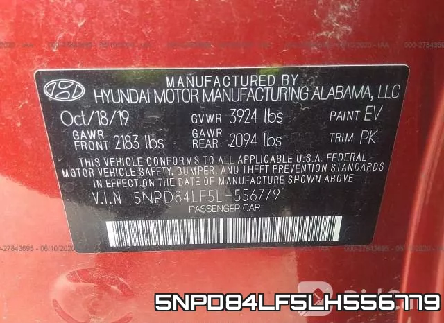 5NPD84LF5LH556779 фото 10