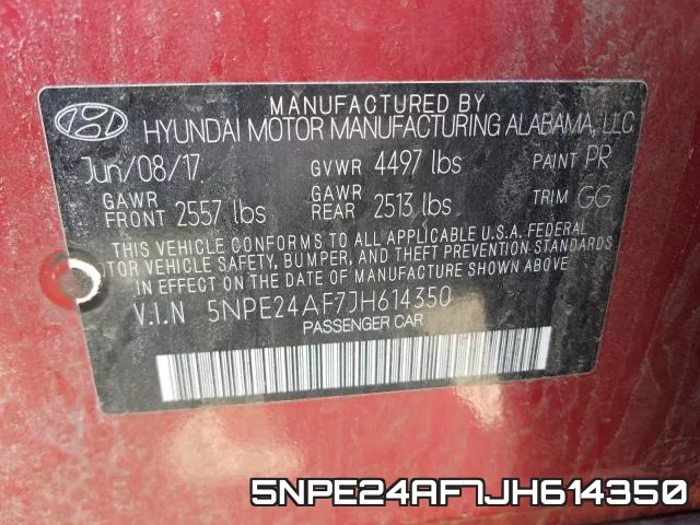 5NPE24AF7JH614350 фото 2