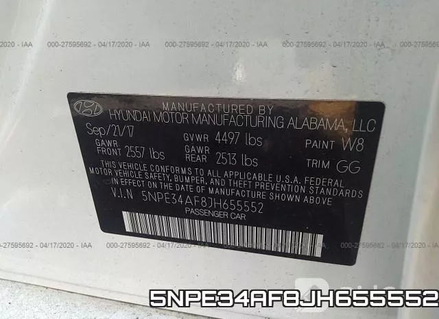 5NPE34AF8JH655552 фото 10