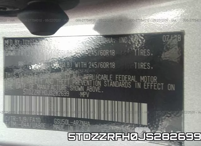 5TDZZRFH0JS282699 фото 10