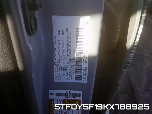 5TFDY5F19KX788925 фото 2