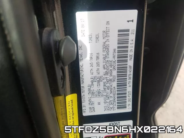 5TFDZ5BN6HX022164 фото 2