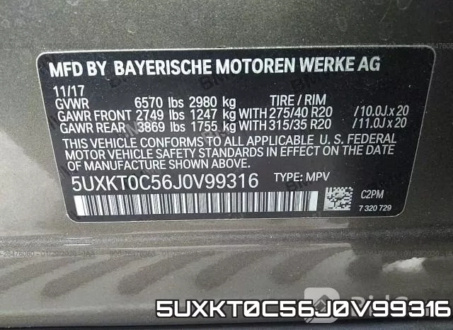 5UXKT0C56J0V99316 фото 10