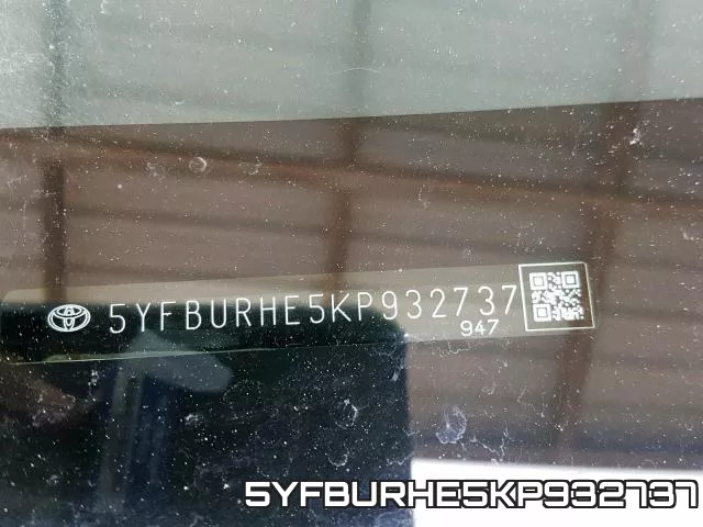 5YFBURHE5KP932737 фото 2