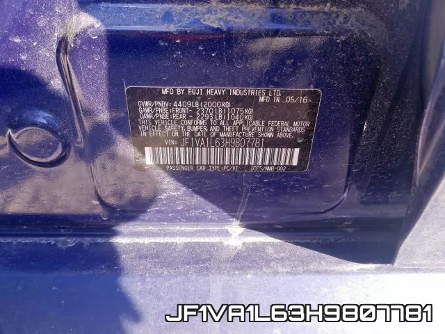 JF1VA1L63H9807781 фото 2