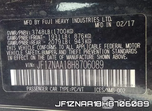 JF1ZNAA18H8706089 фото 10