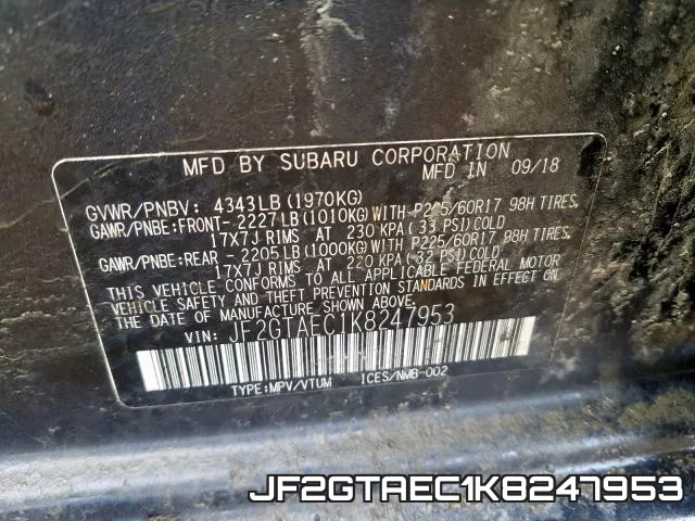 JF2GTAEC1K8247953 фото 2