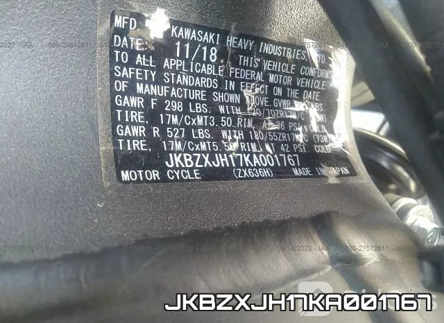 JKBZXJH17KA001767 фото 2