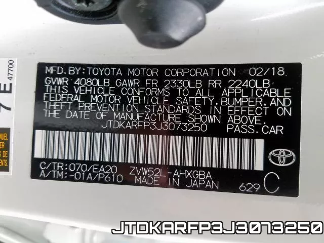 JTDKARFP3J3073250 фото 2