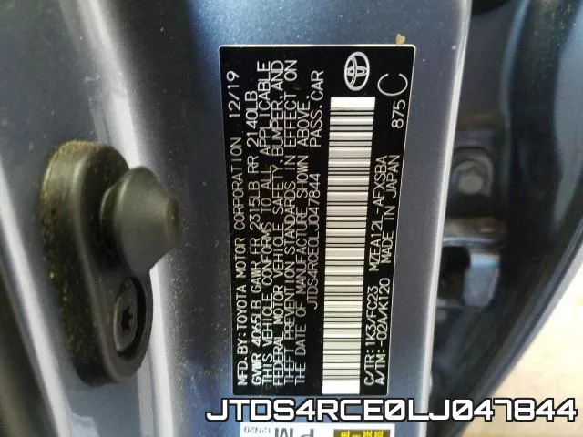 JTDS4RCE0LJ047844 фото 2