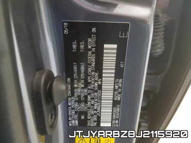 JTJYARBZ8J2115920 фото 2